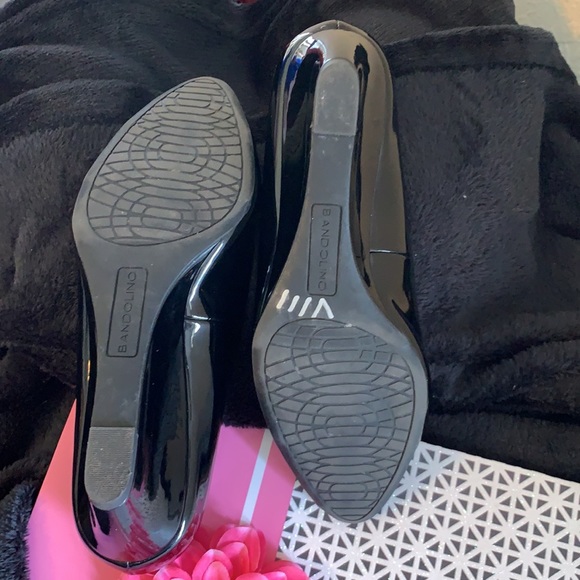 Bandolino black patten leather wedge heel - Picture 4 of 6